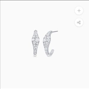 Sara Weinstock Donna Diamond Huggie Earrings